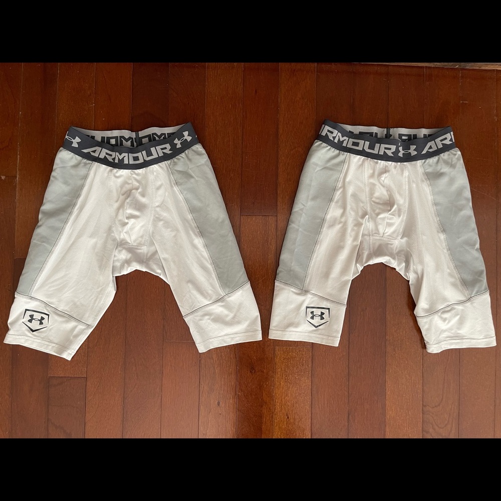 UA Men’s Utility Slider Baseball Shorts Sz S